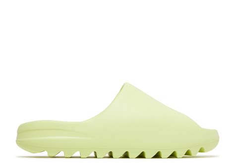 neon green yeezys|yeezy slide glow green 2022.